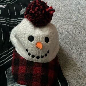 Holiday Time Snowman Hat